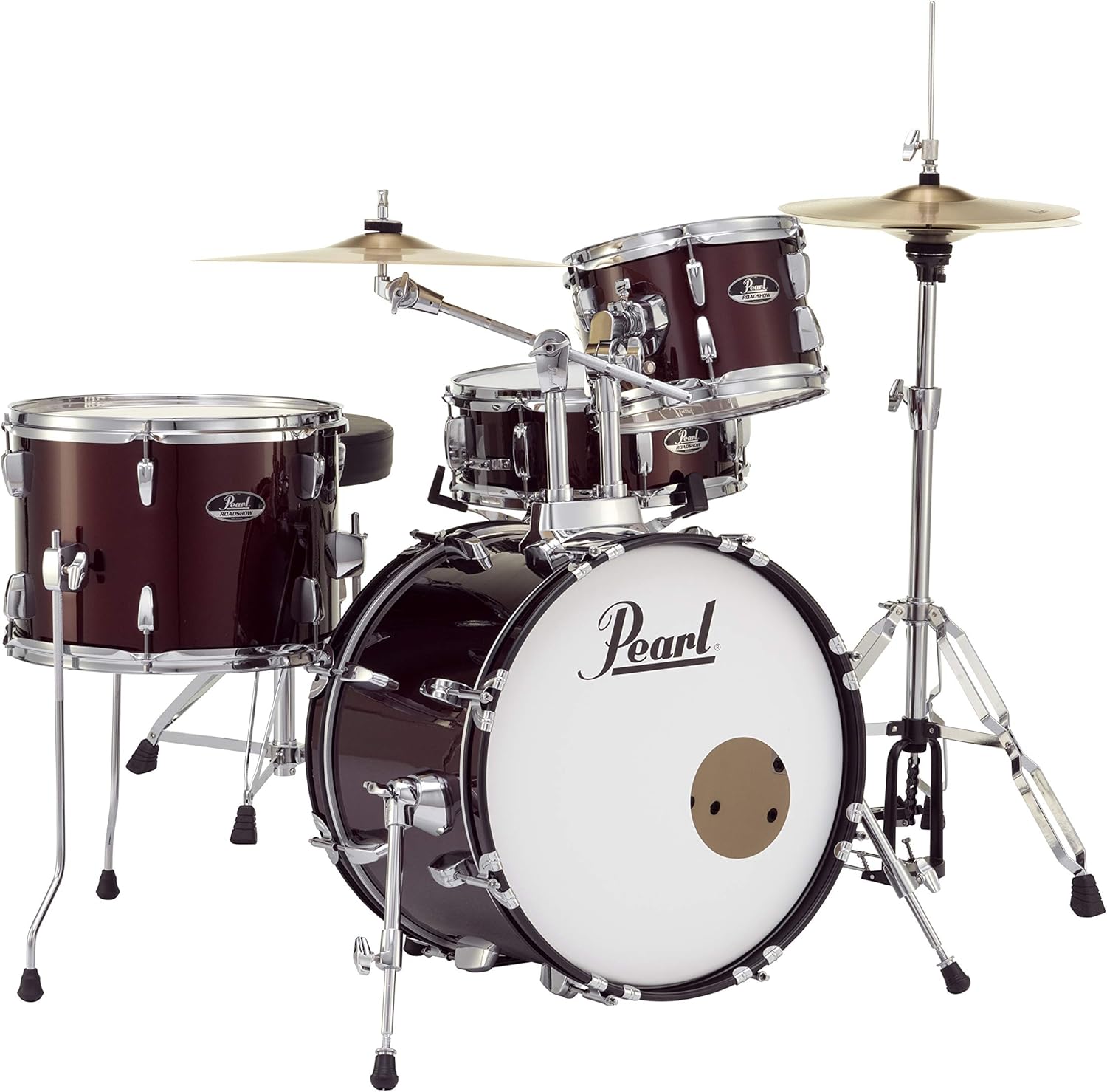 Pearl RS584CC91 Roadshow 4-Piece Drum Set, Wine Red - Image 2