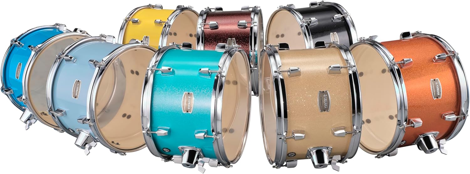 Yamaha Rydeen 5-Piece Drum Set With 22" Bass Drum, Floor Tom, 2 Toms With Ball Clamp And Wood Snare Drum, Champagne Glitter - Image 3